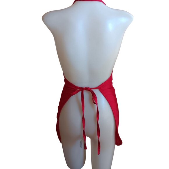 Women's Work Apron The Salvation Army Red Tie Back & Logo Design - Picture 4 of 4